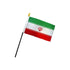 Iran 4x6in Stick Flag - Flags Importer