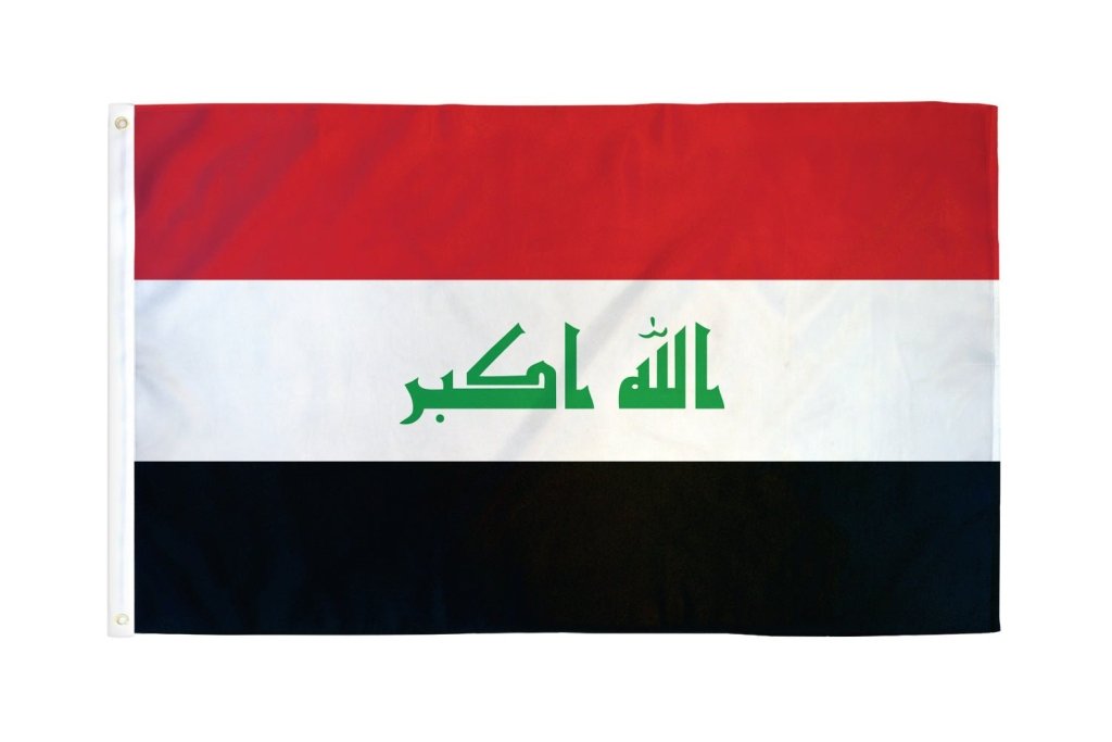 Iraq Flag 2x3ft Poly - Flags Importer