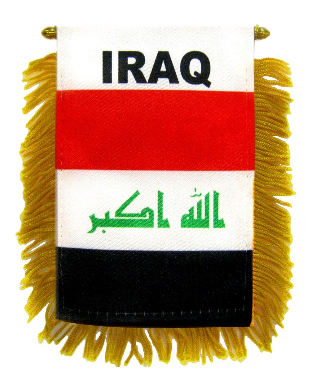 Iraq Mini Banner - Flags Importer