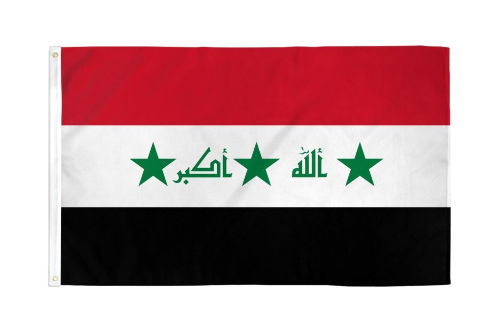 Iraq (Old) Flag 3x5ft Poly - Flags Importer