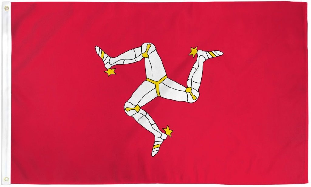 Isle of Man Flag 3x5ft Poly - Flags Importer