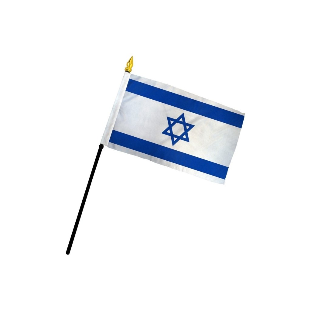 Israel 4x6in Stick Flag - Flags Importer