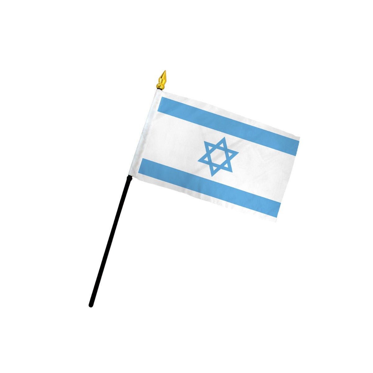 Israel (Light Blue) 4x6in Stick Flag - Flags Importer