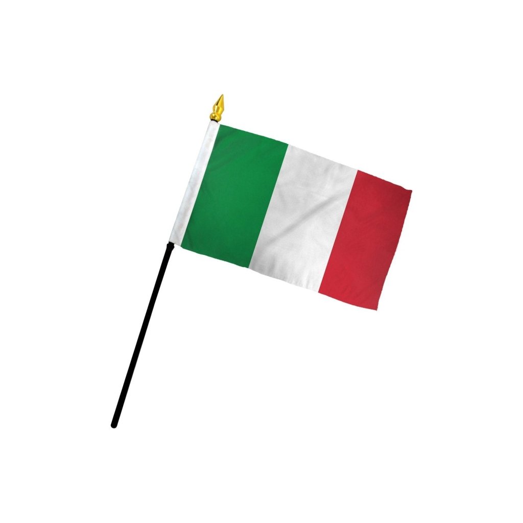 Italy 4x6in Stick Flag - Flags Importer