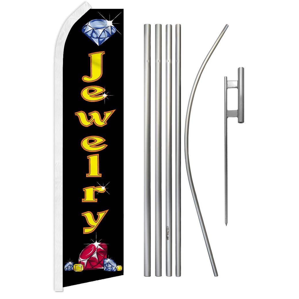 Jewelry Super Flag & Pole Kit - Flags Importer