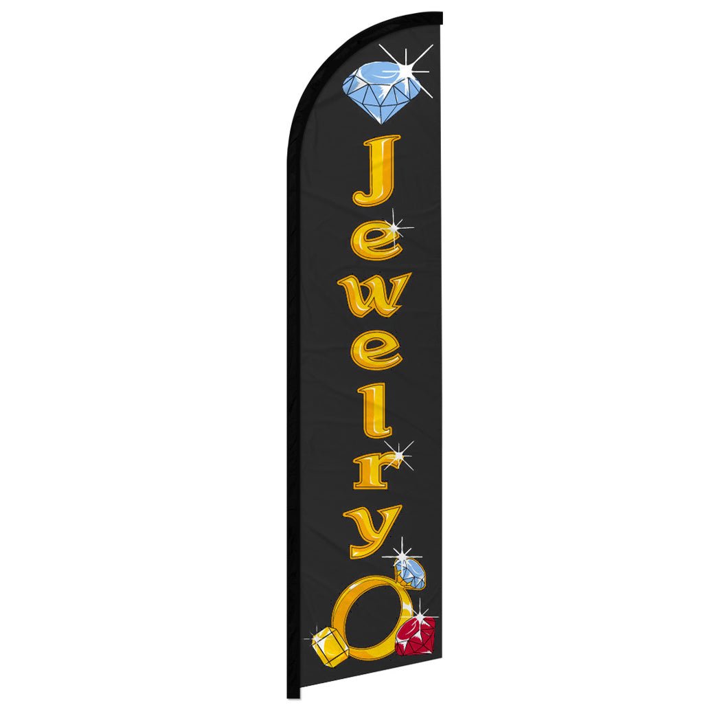 Jewelry Windless Banner Flag - Flags Importer