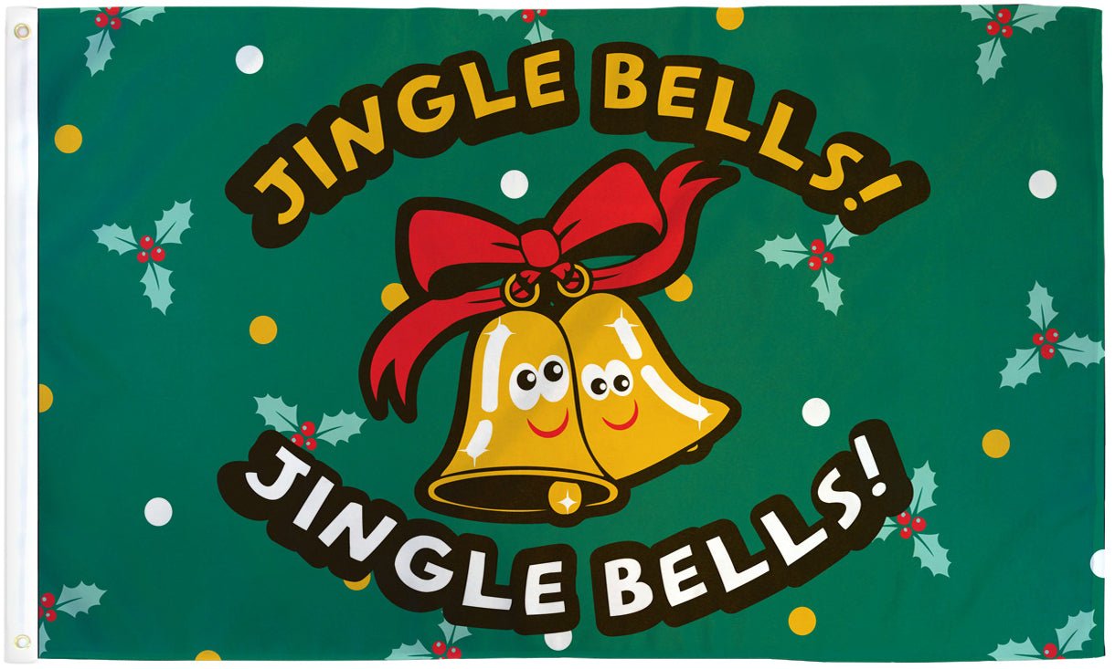 Jingle Bells Flag 3x5ft Poly - Flags Importer