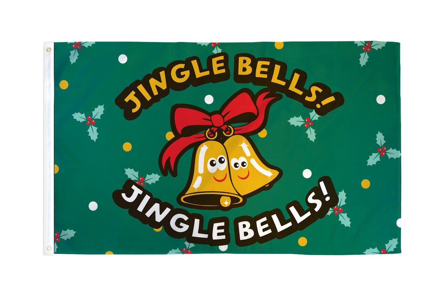 Jingle Bells Flag 3x5ft Poly - Flags Importer