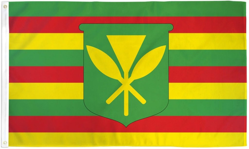 Kanaka Maoli Flag 3x5ft Poly - Flags Importer