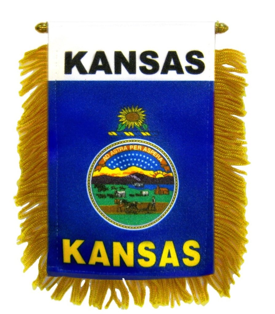 Kansas Mini Banner - Flags Importer