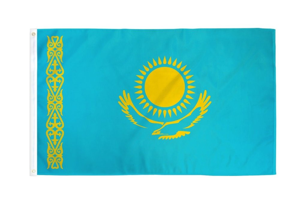 Kazakhstan Flag 2x3ft Poly - Flags Importer