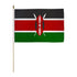 Kenya 12x18in Stick Flag - Flags Importer