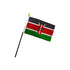 Kenya 4x6in Stick Flag - Flags Importer