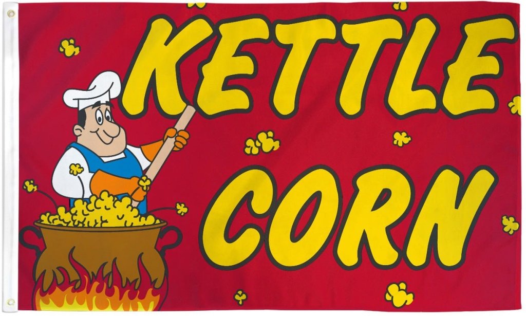 Kettle Corn Flag 3x5ft Poly - Flags Importer