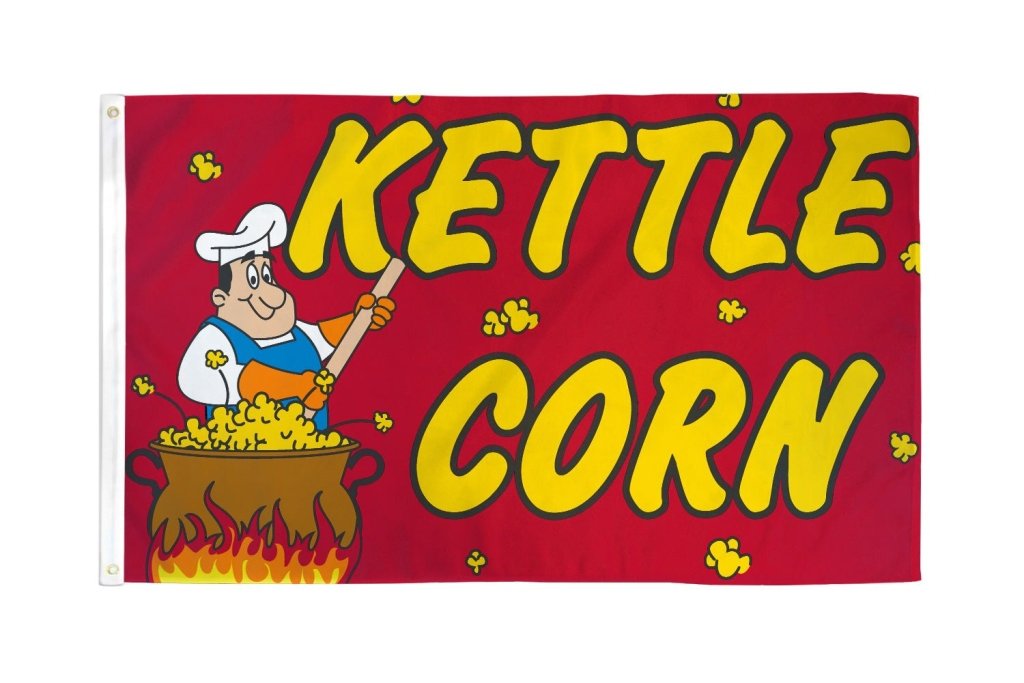 Kettle Corn Flag 3x5ft Poly - Flags Importer