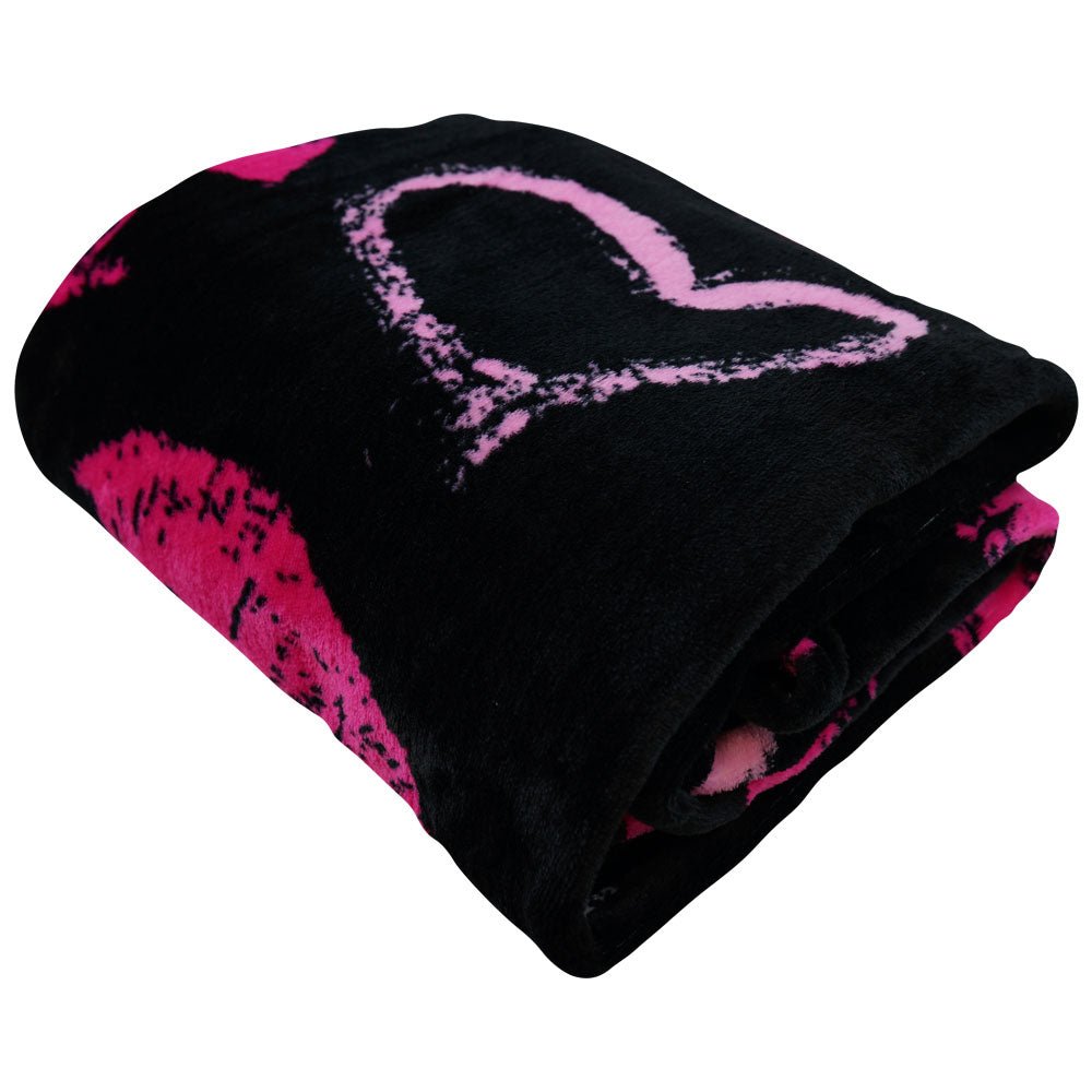 Kiss Kiss (Pink) Soft Plush 50x60in Blanket - Flags Importer