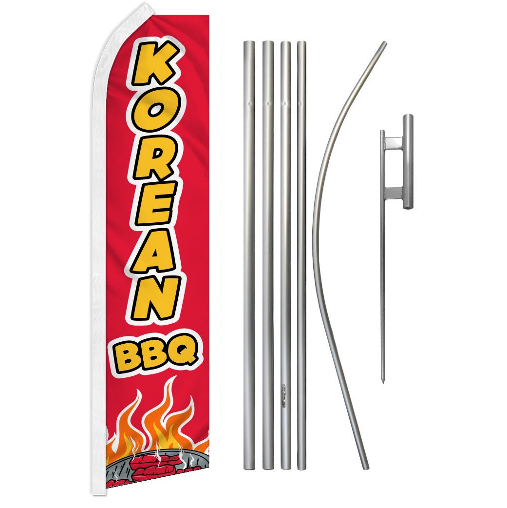 Korean BBQ Super Flag & Pole Kit - Flags Importer