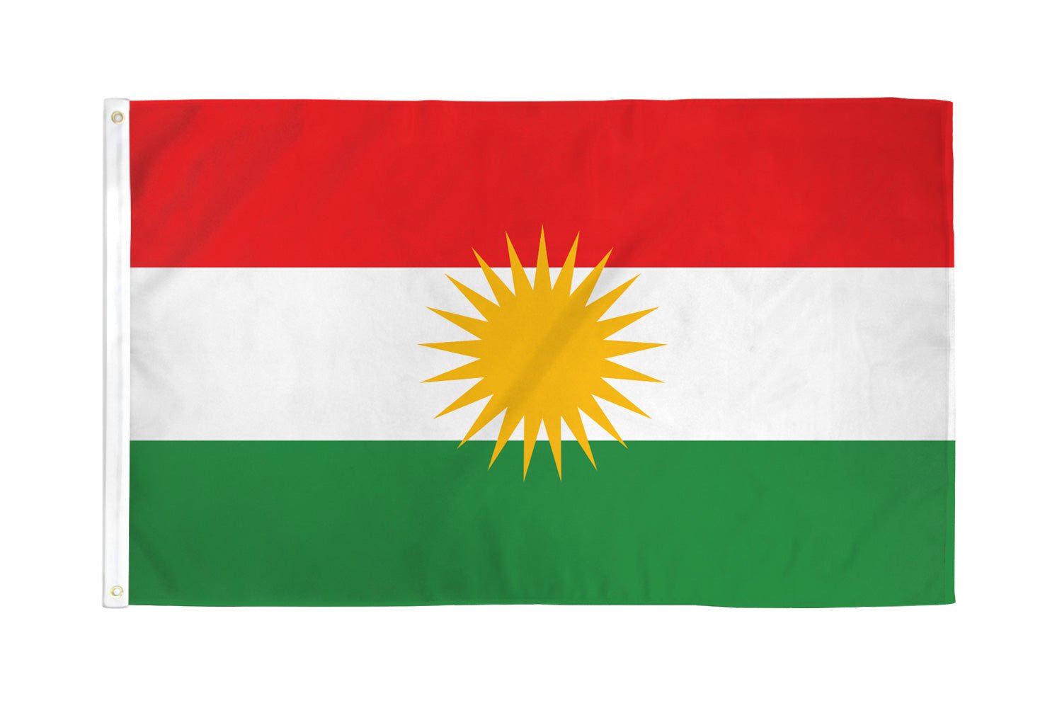 Kurdistan Flag 3x5ft Poly - Flags Importer