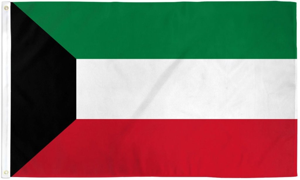 Kuwait Flag 3x5ft Poly - Flags Importer