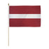 Latvia 12x18in Stick Flag - Flags Importer