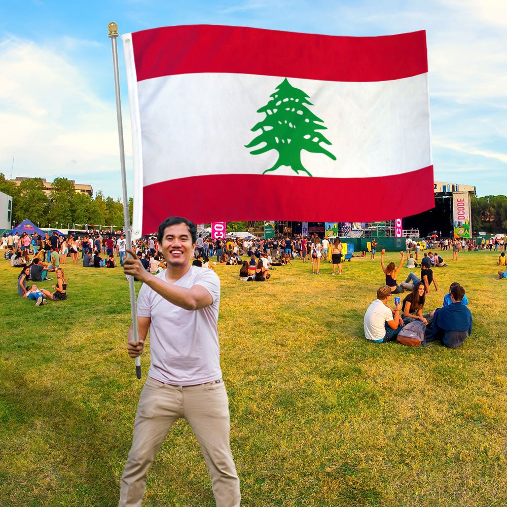 Lebanon Flag 3x5ft Poly - Flags Importer