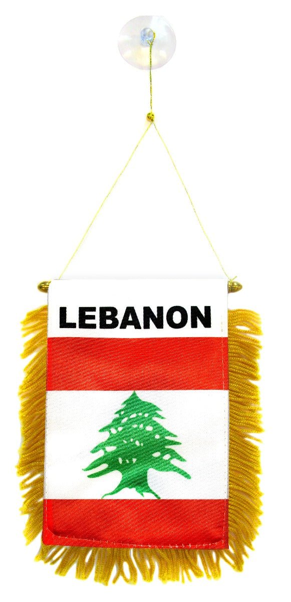 Lebanon Mini Banner - Flags Importer