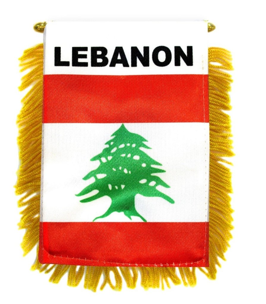 Lebanon Mini Banner - Flags Importer