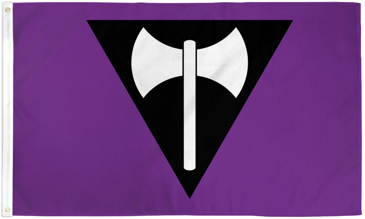 Lesbian (Labrys) Flag 3x5ft Poly - Flags Importer