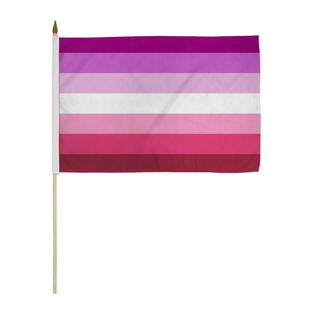 Lesbian (Plain) 12x18in Stick Flag - Flags Importer