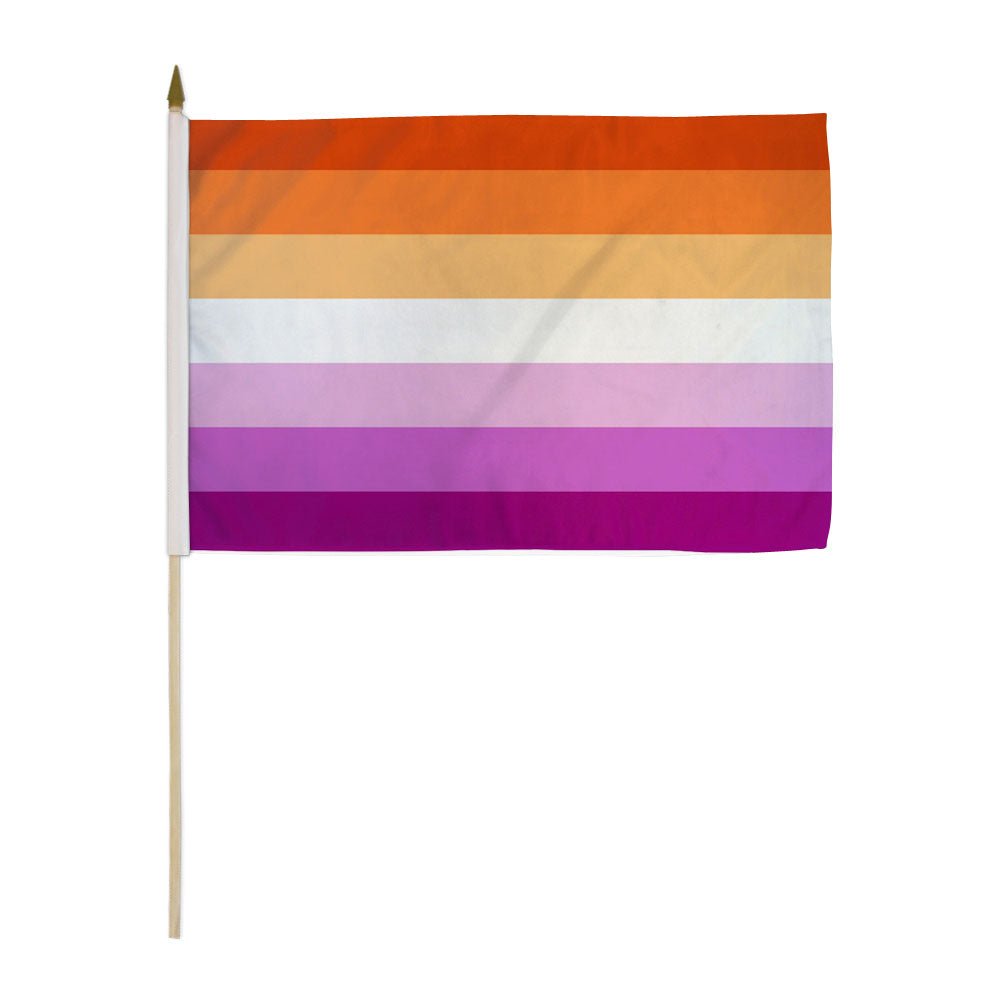 Lesbian (Sunset) 12x18in Stick Flag - Flags Importer