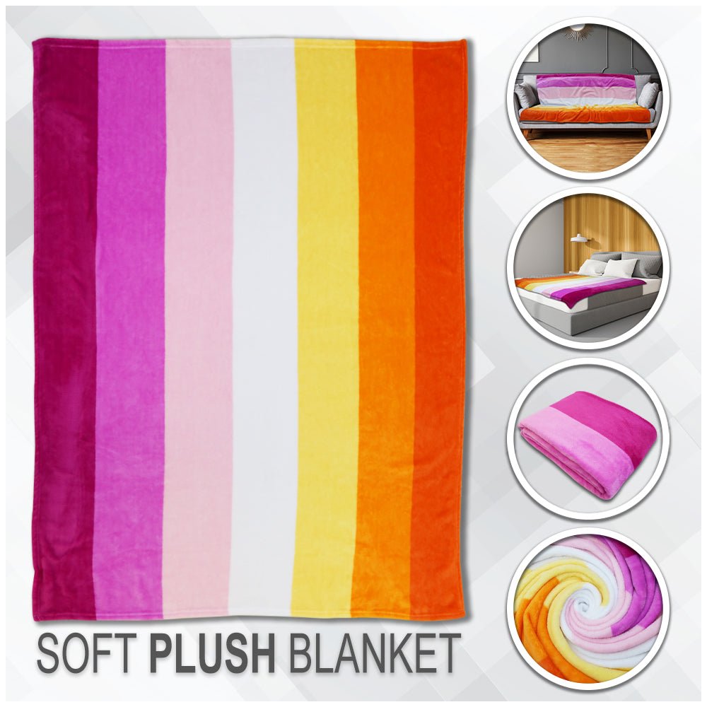 Lesbian (Sunset) Soft Plush 50x60in Blanket - Flags Importer