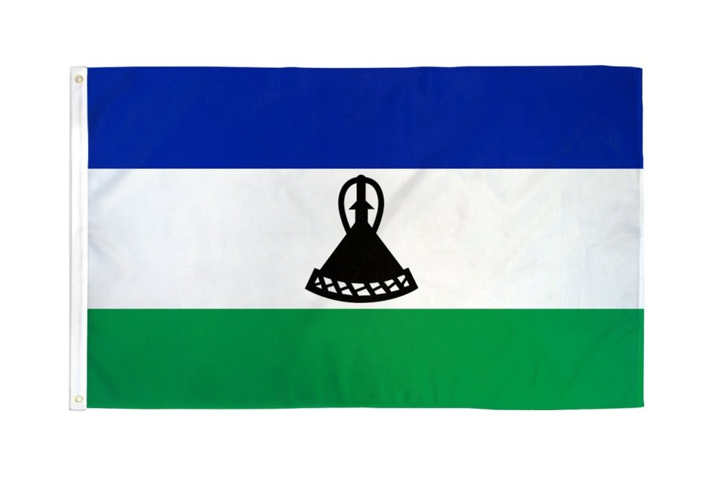 Lesotho Flag 3x5ft Poly - Flags Importer