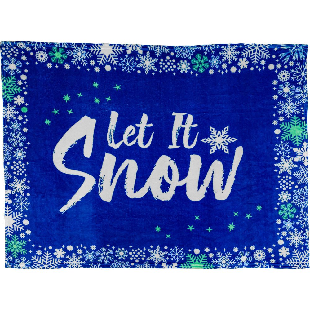 Let It Snow Soft Plush 50x60in Blanket - Flags Importer