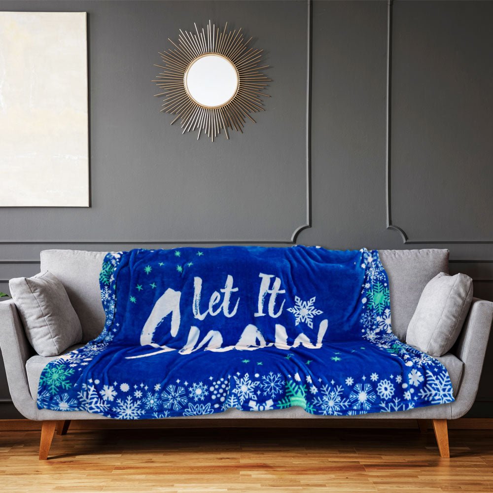 Let It Snow Soft Plush 50x60in Blanket - Flags Importer