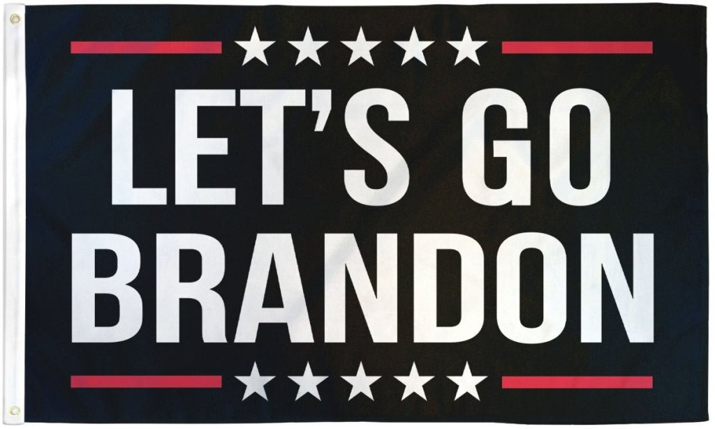 Let's Go Brandon (Black) Flag 3x5ft Poly - Flags Importer