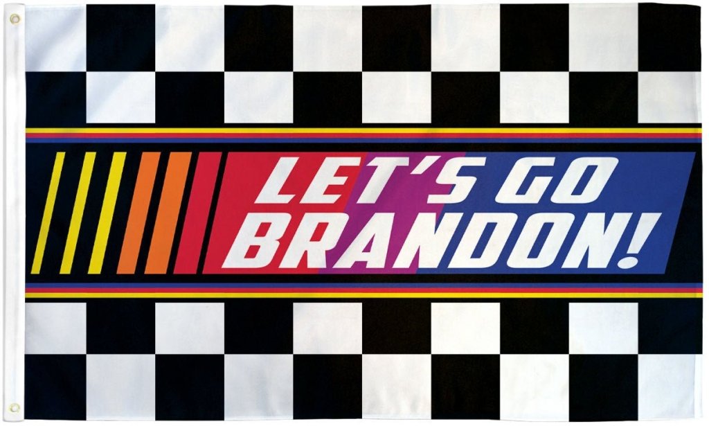 Let's Go Brandon (Checkered) Flag 3x5ft Poly - Flags Importer