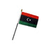 Libya Kingdom 4x6in Stick Flag - Flags Importer