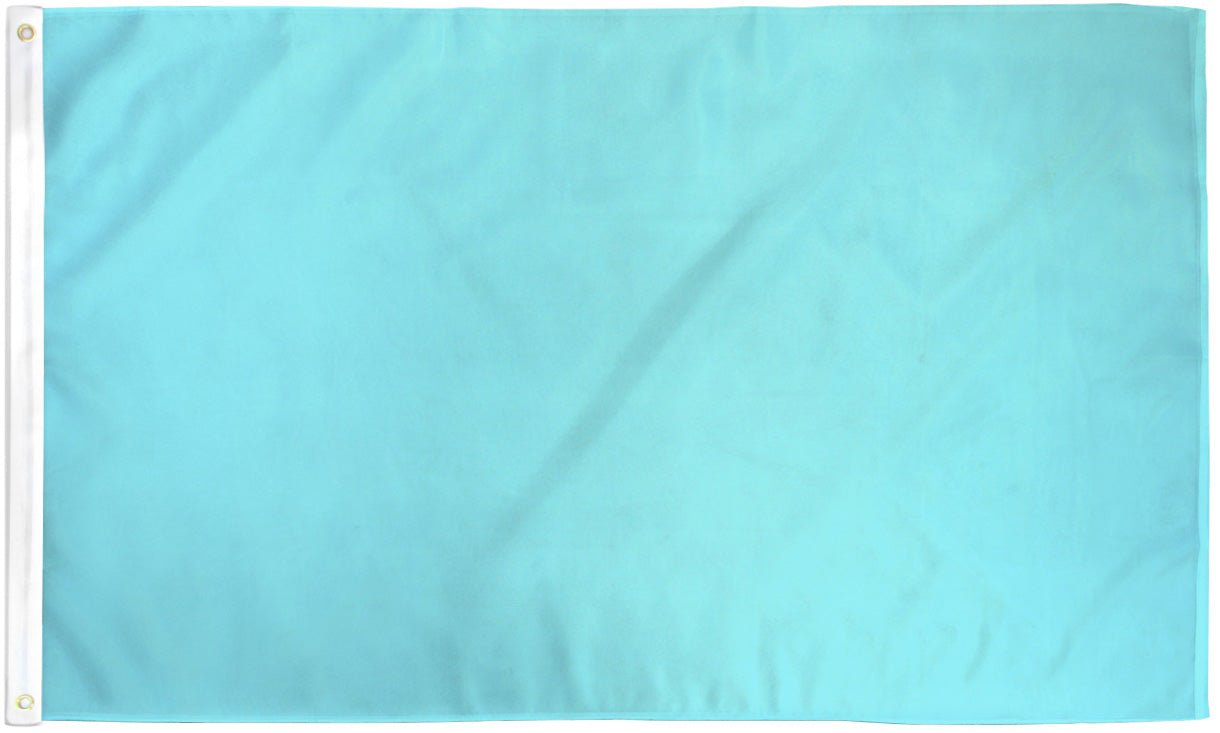 Light Blue Solid Color Flag 2x3ft Poly - Flags Importer