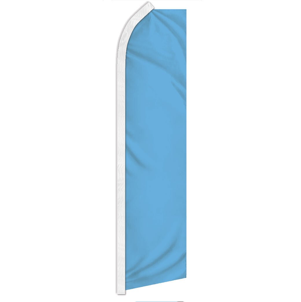 Light Blue Solid Color Super Flag - Flags Importer