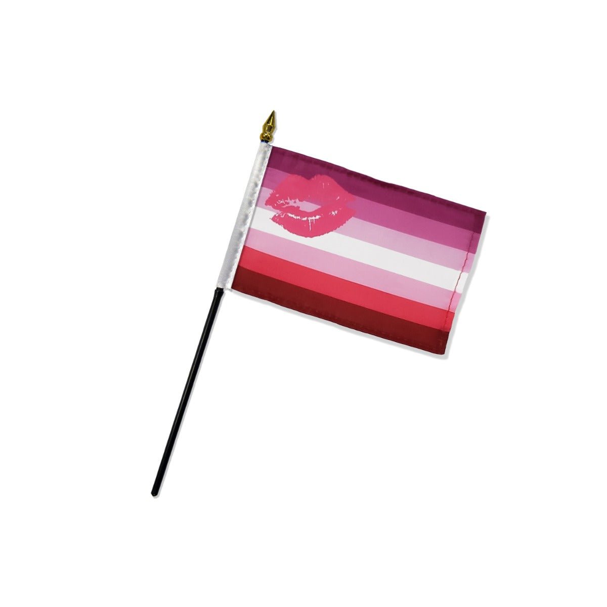 Lipstick Lesbian 4x6in Stick Flag - Flags Importer