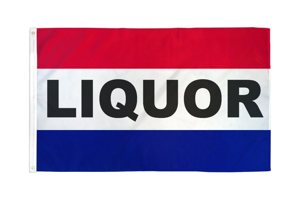 Liquor Flag 3x5ft Poly - Flags Importer