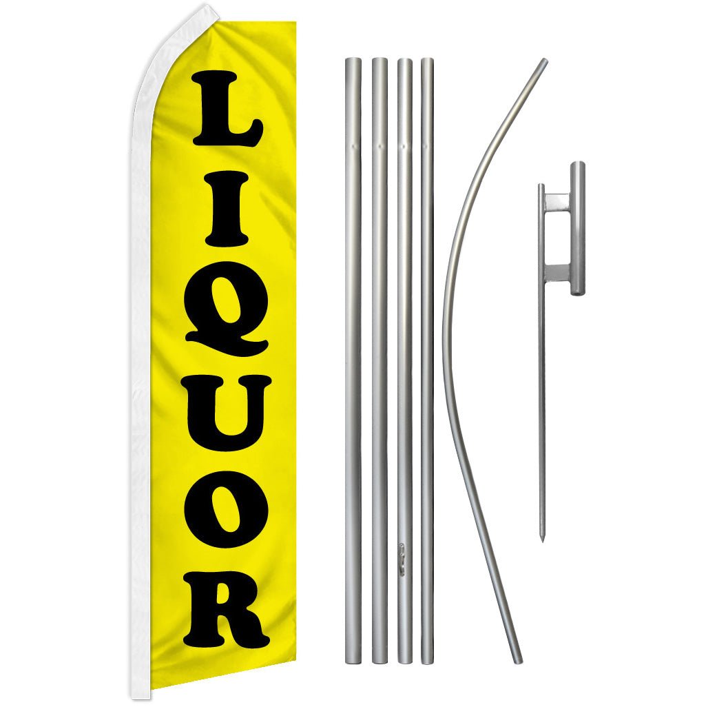 Liquor Super Flag & Pole Kit - Flags Importer