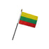 Lithuania 4x6in Stick Flag - Flags Importer