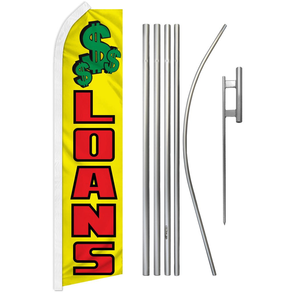 Loans Super Flag & Pole Kit - Flags Importer