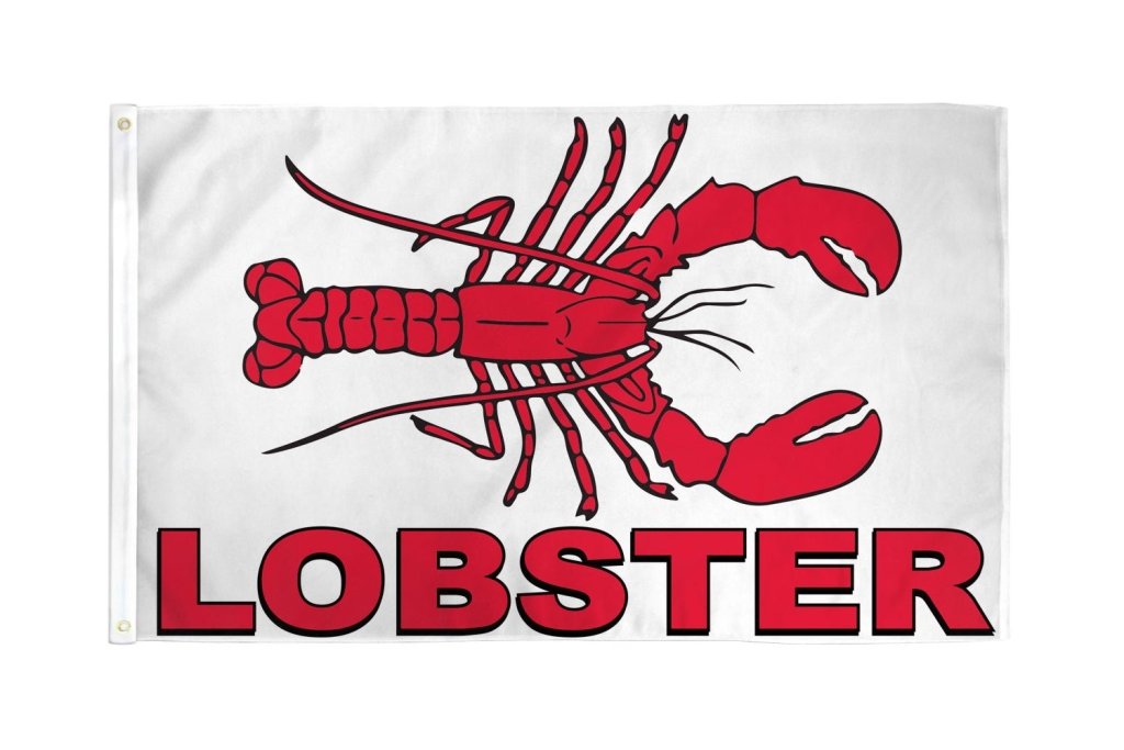 Lobster Flag 3x5ft Poly - Flags Importer