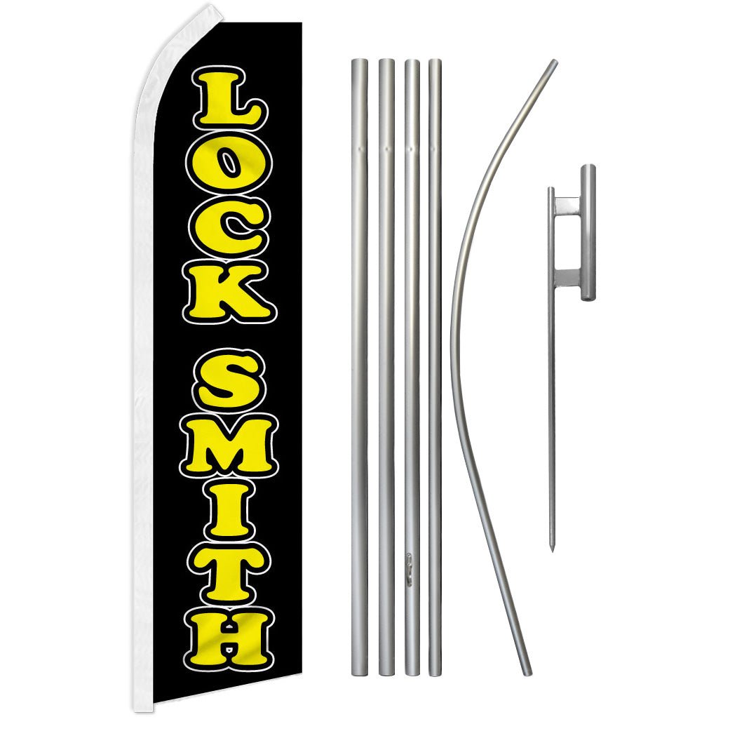 Locksmith Super Flag & Pole Kit - Flags Importer