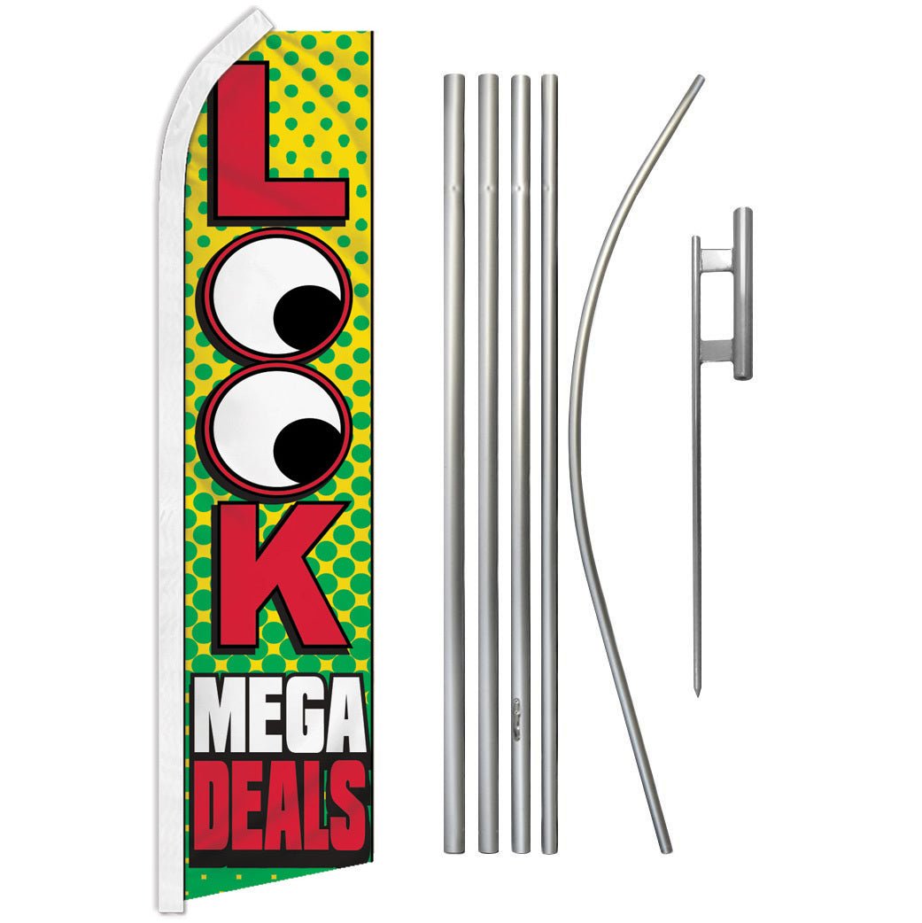 Look Mega Deals Super Flag & Pole Kit - Flags Importer