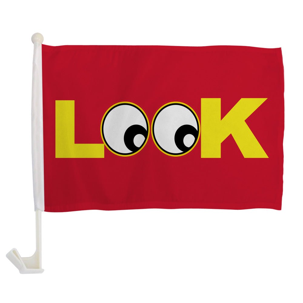 Look Single - Sided Car Flag - Flags Importer