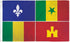 Louisiana Creole Flag 3x5ft Poly - Flags Importer