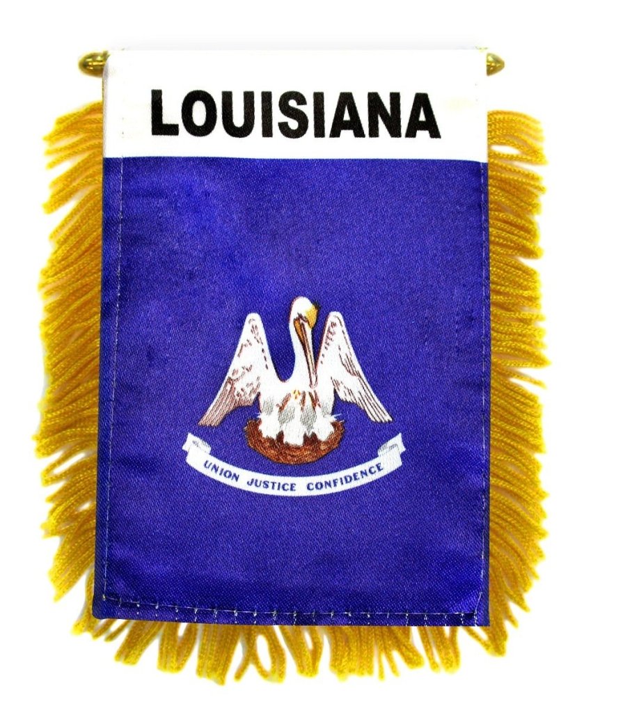 Louisiana Mini Banner - Flags Importer